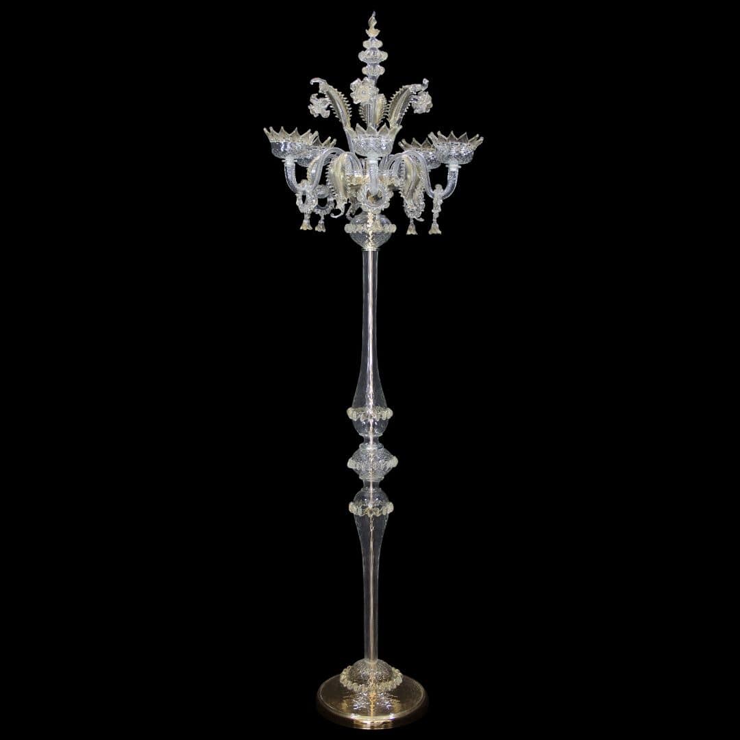 Floor lamp 5 lights handblown glass MULTIFORME Lighting